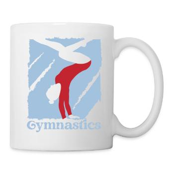 Gymnastics. Gymnast. Gym. Gift idea - Mug - white - Right