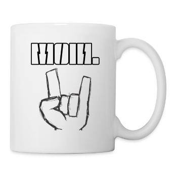 Moin dans le design hard rock - Mug blanc - blanc - Droite