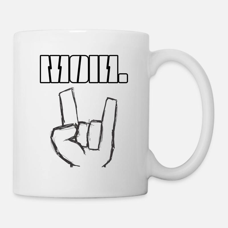 Moin dans le design hard rock - Mug blanc - blanc