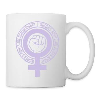 citation féministe sur les droits des femmes - Mug blanc - blanc - Droite