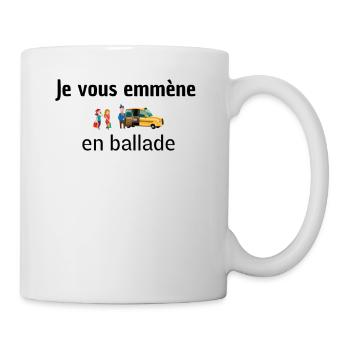 Je vous emmène en ballade - Mug blanc - blanc - Droite