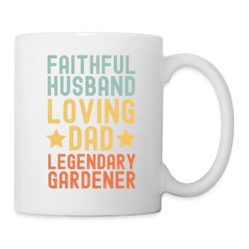 Husband Father Legendary Gardener - Mug - white - Right