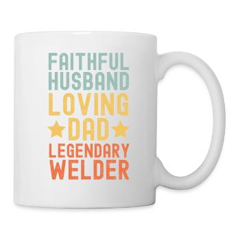 Husband Father Legendary Welder - Mug - white - Right