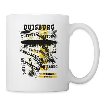 Duisburg Allemagne Ville Skyline Accueil Amour - Mug blanc - blanc - Droite