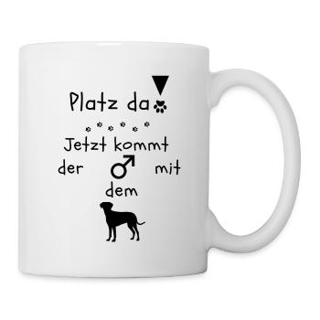 Hunde Papa - Tasse - Weiß - Rechts