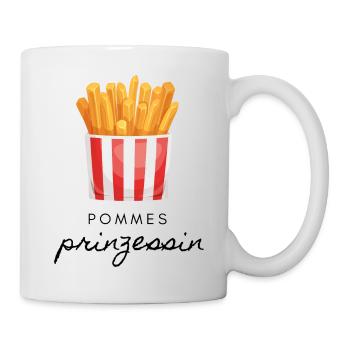 Pommes Prinzessin - Tasse - Weiß - Rechts