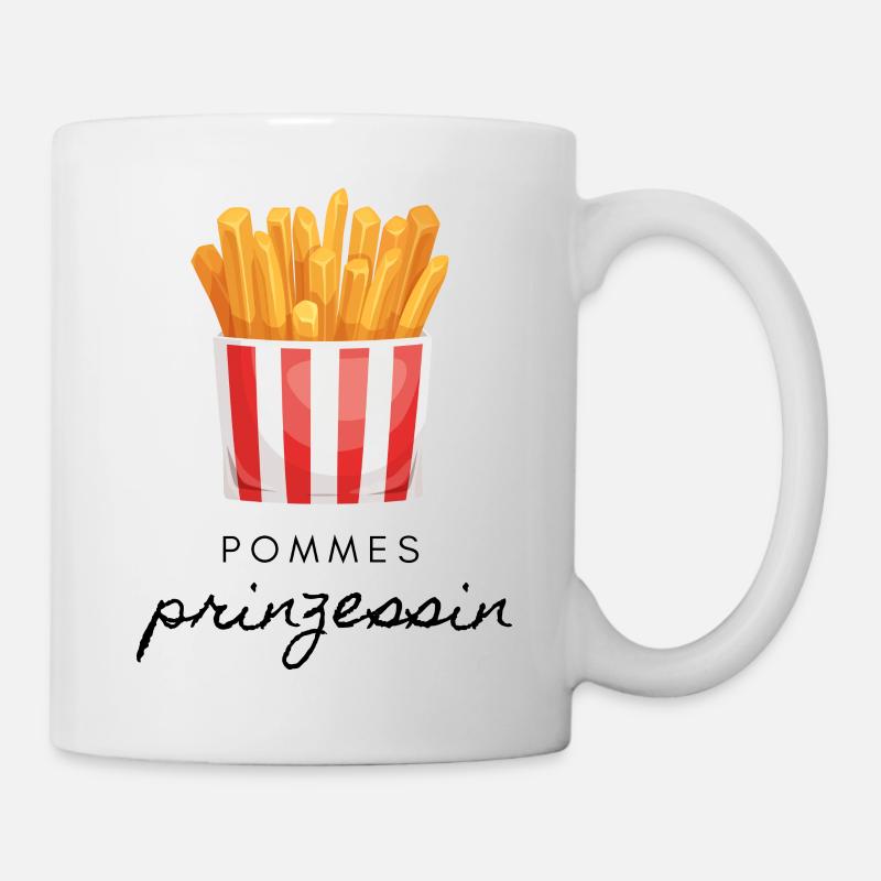 Pommes Prinzessin - Tasse - Weiß