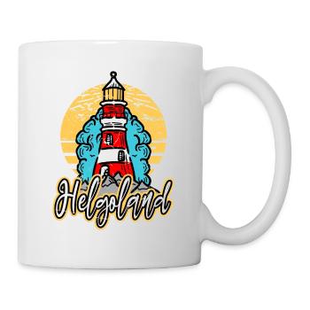 Helgoland Allemagne City Lighthouse Font - Mug blanc - blanc - Droite