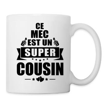 Super Cousin / Humour Cousin - Mug blanc - blanc - Droite