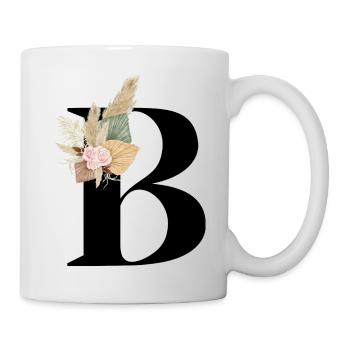 flowery letter B - Mug - white - Right