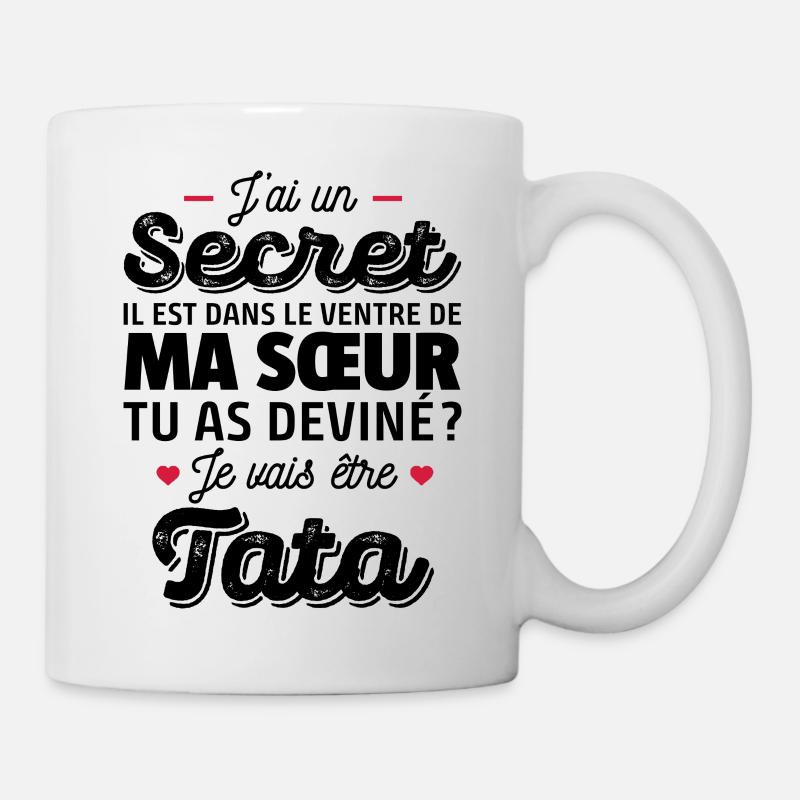 Je vais être tata / future tata / bientôt tata - Mug blanc - blanc