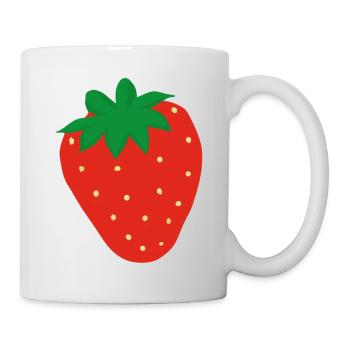 Strawberry Illustration Gift Idea - Mug - white - Right