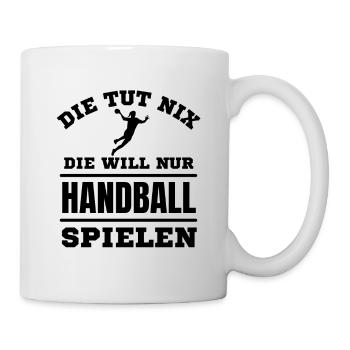 Handball Spielerin Frauen Handball Liebhaber - Tasse - Weiß - Rechts