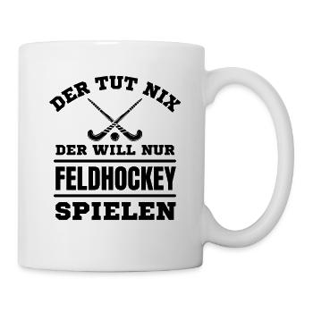 Hockey Hockeyspieler Feldhockey - Tasse - Weiß - Rechts