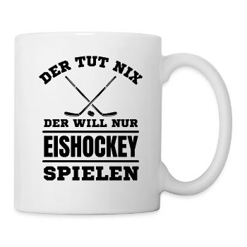 Eishockey Hockey Hockeyspieler Eishockey - Tasse - Weiß - Rechts