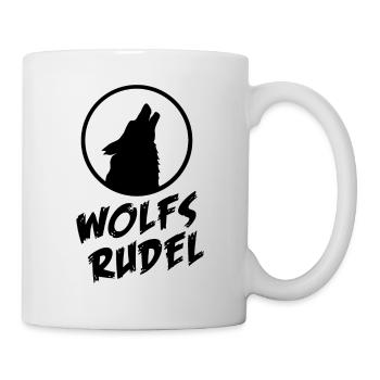 Wolf Wölfe Wolfsrudel Party Freunde Gang - Tasse - Weiß - Rechts