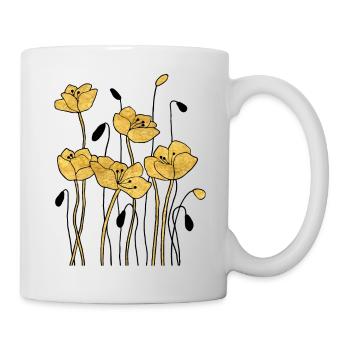Fleur - Mug blanc - blanc - Droite