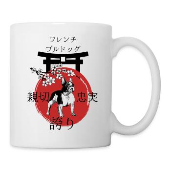 French Bulldog Japan Kanji Style - Mug - white - Right