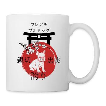 French Bulldog Japan Kanji Style - Mug - white - Right