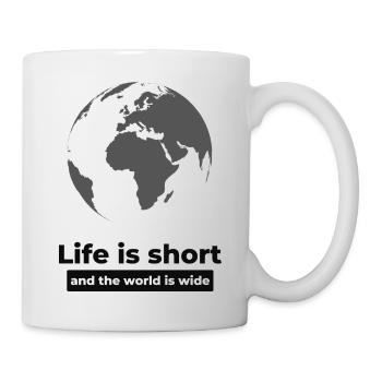 Life is short World - Mug - white - Right