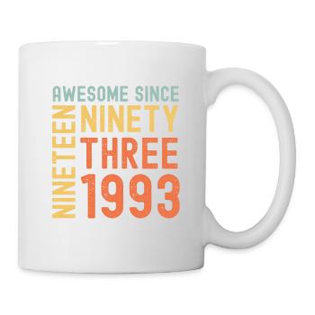 Génial depuis 1993 Année du cadeau d’anniversaire - Mug blanc - blanc - Droite