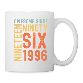 Awesome since 1996 Birthday Gift Year - Mug - white - Right