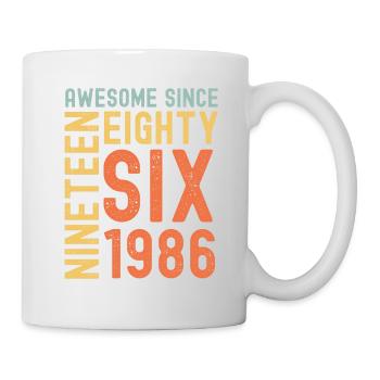 Awesome since 1986 Birthday Gift Year - Mug - white - Right