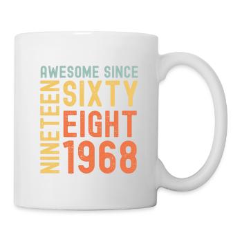 Génial depuis 1968 Année du cadeau d’anniversaire - Mug blanc - blanc - Droite