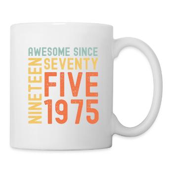 Awesome since 1975 Birthday Gift Year - Mug - white - Right