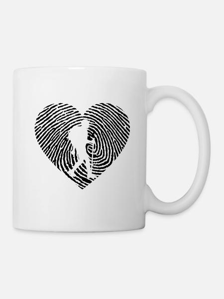 Wandern, Liebe, Bewegung - Tasse - Weiß