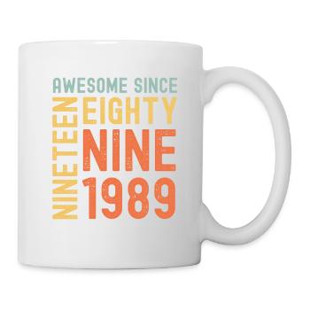 Génial depuis 1989 Année du cadeau d’anniversaire - Mug blanc - blanc - Droite