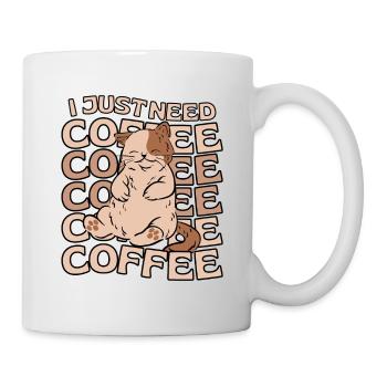 Café chat kawaii Cat Cafe - Mug blanc - blanc - Droite