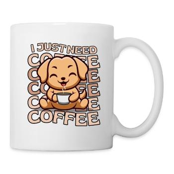 Sweet Labrador Coffee Dog Cafe kawaii - Mug blanc - blanc - Droite