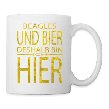 alkoholische getränke zitat geschenk lieben - Tasse - Weiß - Rechts