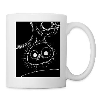 Katze im Weltraum - Tasse - Weiß - Rechts