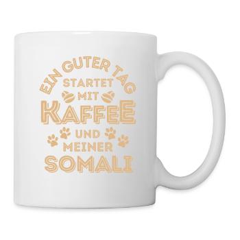 Somali Katze Kaffee Cafe - Tasse - Weiß - Rechts