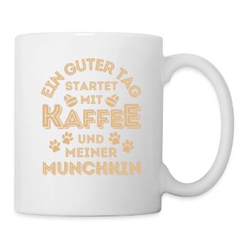 Munchkin Katze Kaffee Cafe - Tasse - Weiß - Rechts