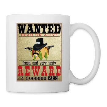 Taco gesucht - Tasse - Weiß - Rechts