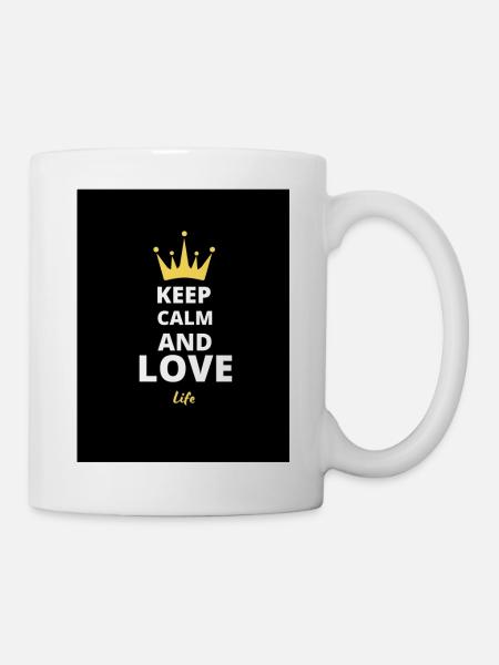 Keep Calm and Love Life - Mug - white