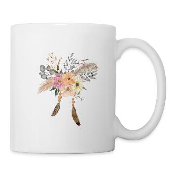 Bouquet Bohème - Mug blanc - blanc - Droite