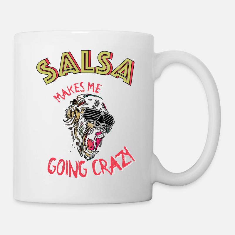 La salsa me rend folle - Mug blanc - blanc