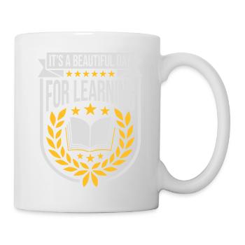beautiful day for learning - Mug - white - Right