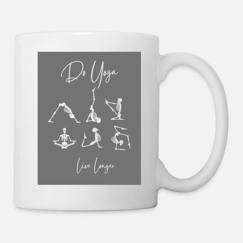 Skeleton Yoga - Mug - white