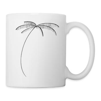 Ambiance de palmier - Mug blanc - blanc - Droite