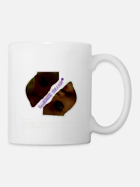 Illusions Collide: Two Faced Doll Graphic - Mug - white