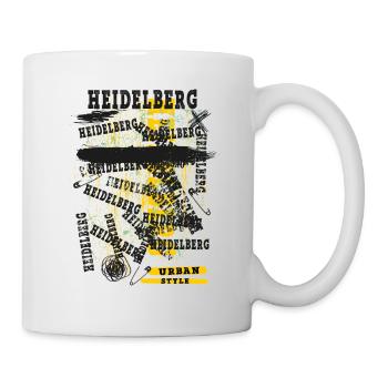 Heidelberg Deutschland Stadt Skyline Heimat Liebe - Tasse - Weiß - Rechts