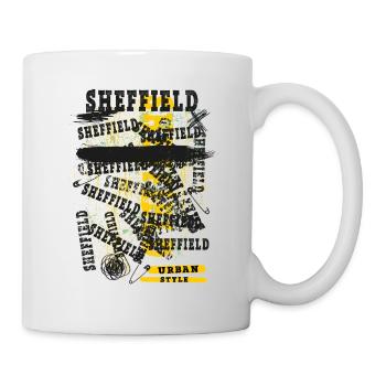 Sheffield England UK City Skyline Home Love - Mug - white - Right