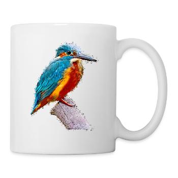 Hummingbird Bird Animal Art Watercolor Cartoon Colorful - Mug - white - Right