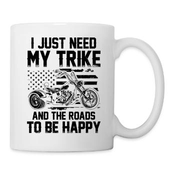 Moto Trike - Mug blanc - blanc - Droite