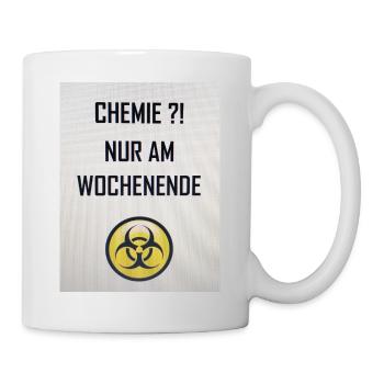 Chemie am Wochenende - Tasse - Weiß - Rechts